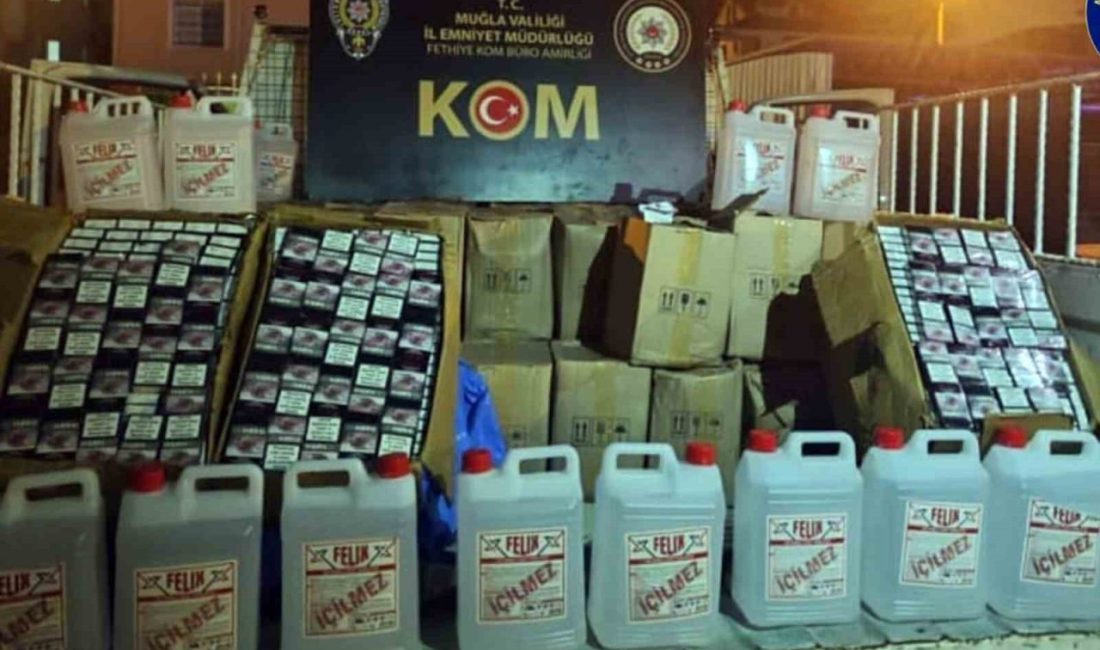 Muğla’nın Fethiye ilçesinde KOM Şube Müdürlüğü ekipleri tarafından bir eve