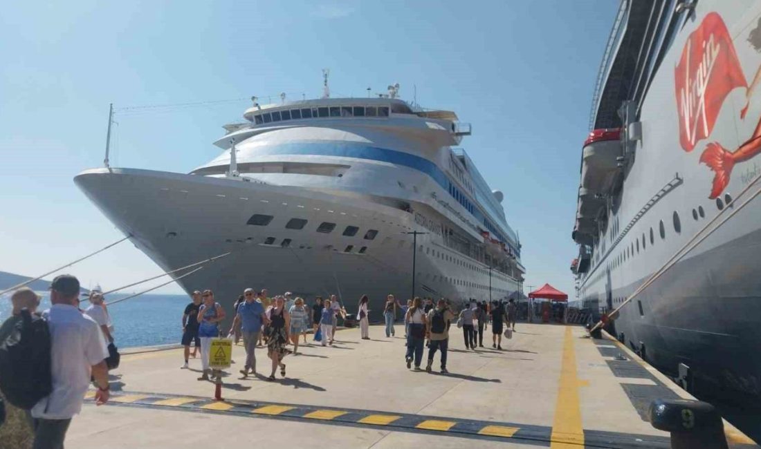Muğla’nın Bodrum ilçesinde gelen “Resilient Lady” ve “Astoria Grande” adlı