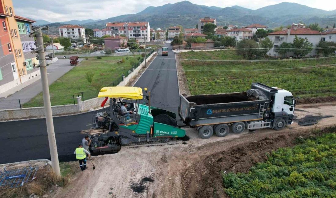 Balıkesir Büyükşehir Belediyesi, il genelinde başlattığı ulaşım yatırımları kapsamında Sındırgı