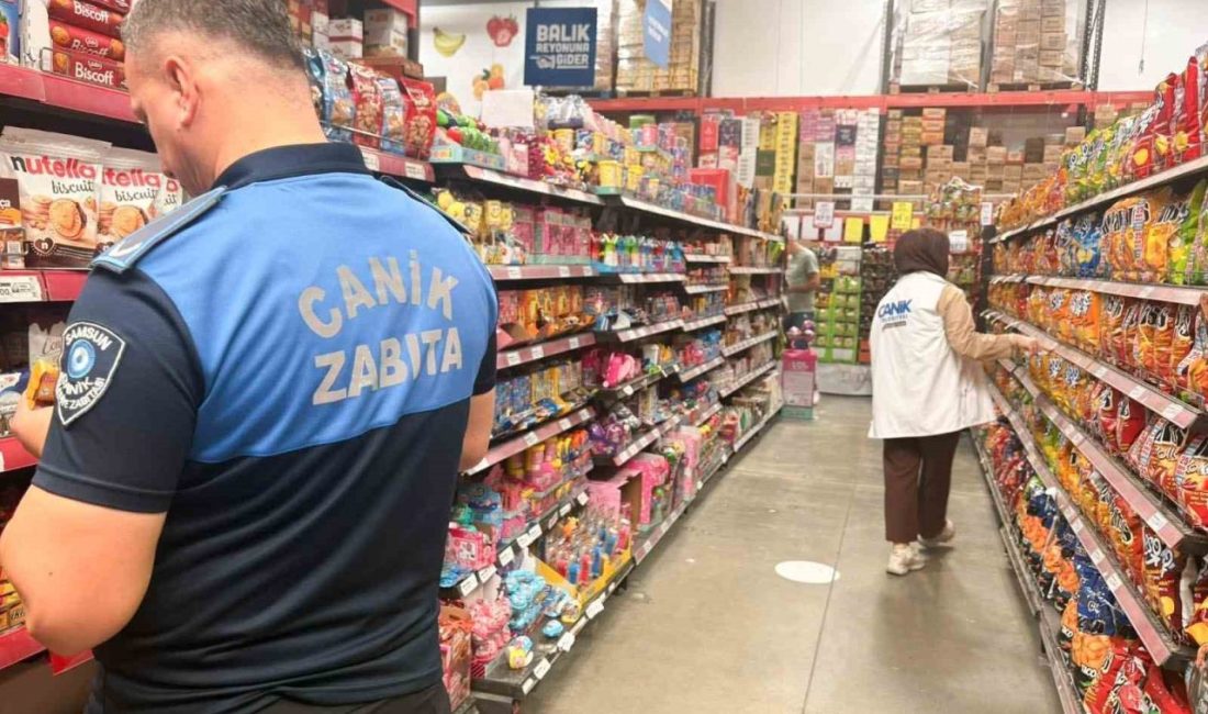 Samsun’un Canik Belediyesi Zabıta Müdürlüğü ekipleri grosmarketleri mercek altına aldı.