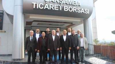 Göreve yeni gelen Çarşambaspor Kulübü Başkanı Muhammet Ali Torun ve