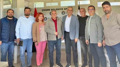 Çeşme Kent Konseyi Yönetim Kurulu, Çeşme Belediyespor Yönetim Kurulu’nu ziyaret