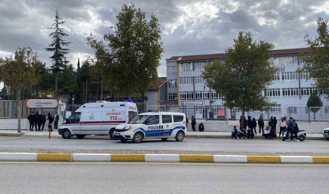 Çorum’da tartıştığı şahıs tarafından bıçaklanan çocuk yaralandı. Olay, Kale Mahallesi