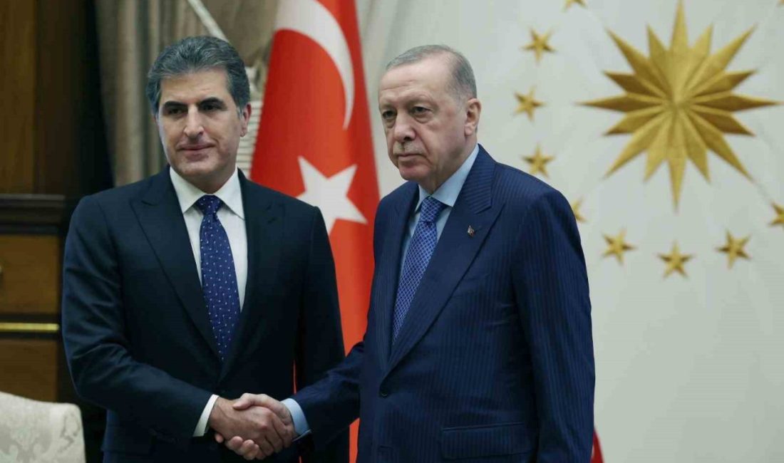 Cumhurbaşkanı Erdoğan, IKBY Başkanı Barzani’yi kabul etti Cumhurbaşkanı Recep Tayyip Erdoğan, Irak Kürt Bölgesel Yönetimi Başkanı Neçirvan