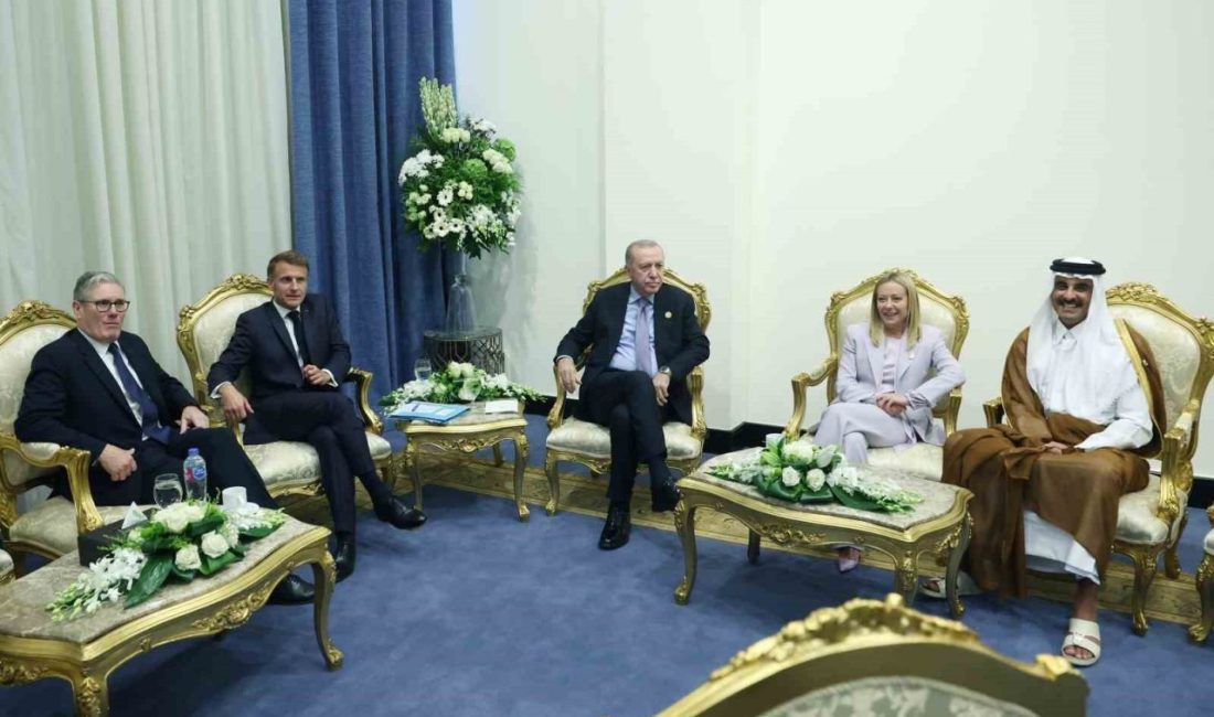 Cumhurbaşkanı Recep Tayyip Erdoğan, Mısır’da İtalya Başbakanı Giorgia Meloni ile