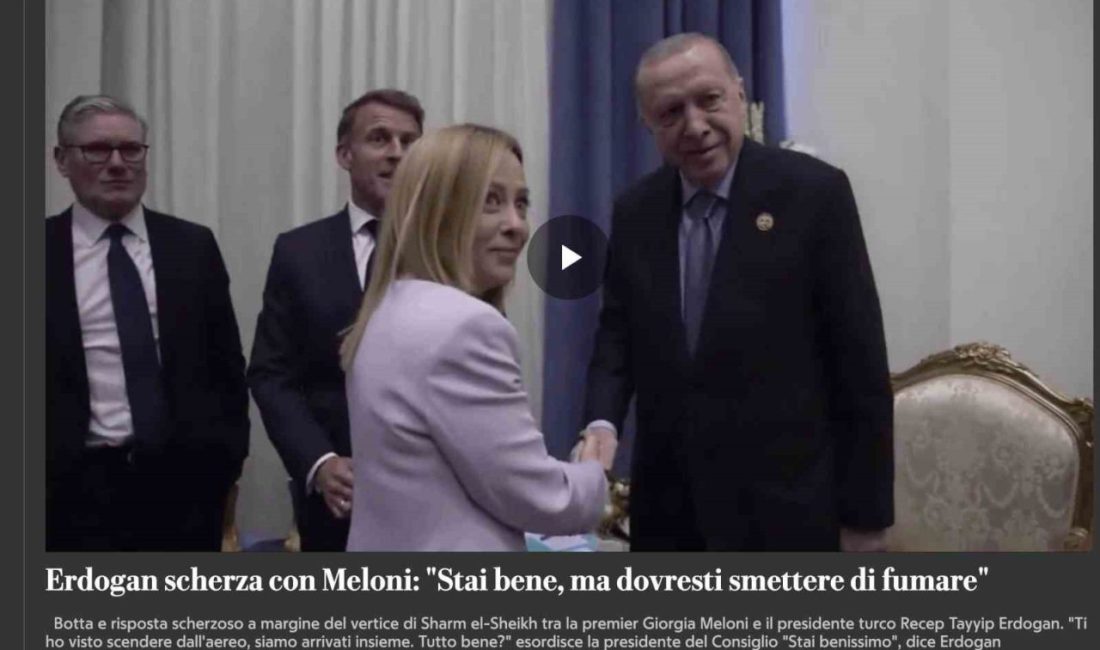Cumhurbaşkanı Recep Tayyip Erdoğan’ın Mısır’da İtalya Başbakanı Giorgia Meloni ile