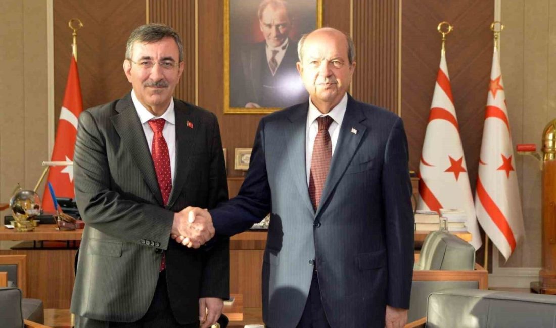 Cumhurbaşkanı Yardımcısı Yılmaz, KKTC’de Cumhurbaşkanı Yardımcısı Cevdet Yılmaz, Kuzey Kıbrıs Türk Cumhuriyeti (KKTC) Cumhurbaşkanı