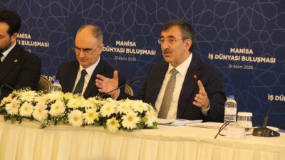Manisa’da iş dünyasıyla buluşan Cumhurbaşkanı Yardımcısı Cevdet Yılmaz, Türkiye’nin yeni