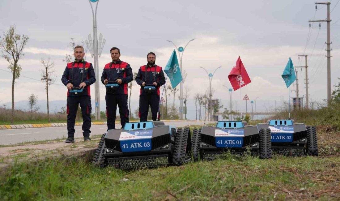 Kocaeli Büyükşehir Belediyesi’nin yeni “Çalı Canavarı” makineleri, büyük araçların giremediği