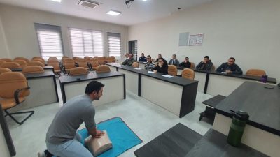 Manisa İl Sağlık Müdürlüğü tarafından Demirci Belediyesi personeline ilk yardım