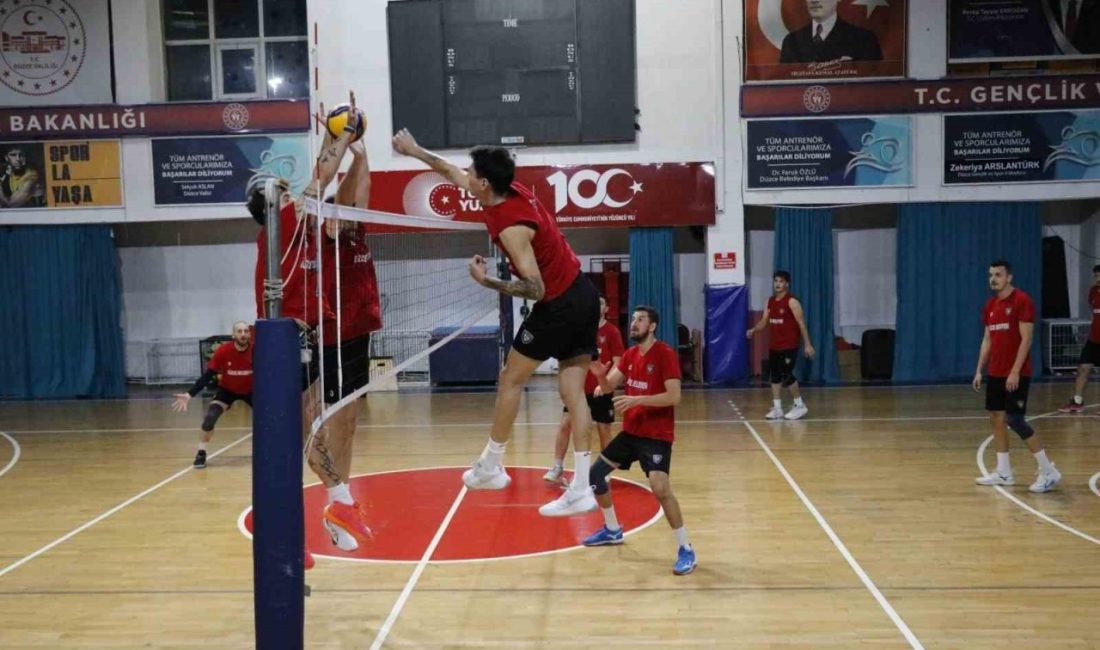 Dev maç Yüzce’de Türkiye Voleybol Federasyonu Erkekler 1. Liginde mücadele eden Düzce Belediyesi