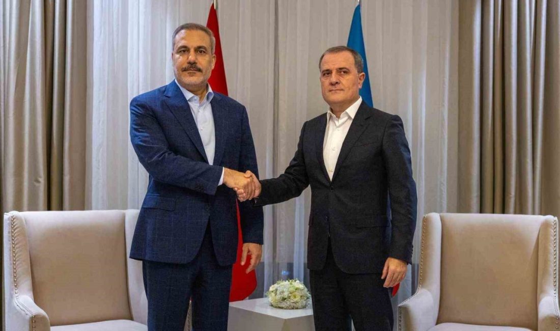 Dışişleri Bakanı Hakan Fidan, Azerbaycan Dışişleri Bakanı Ceyhun Bayramov ile