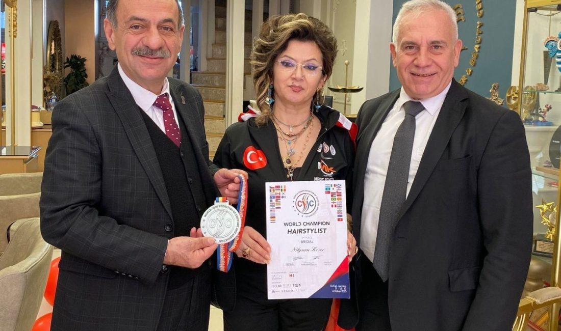 İngiltere’de düzenlenen Eurocup Bay Bayan Kuaförleri Dünya Kupasında ikinci olarak