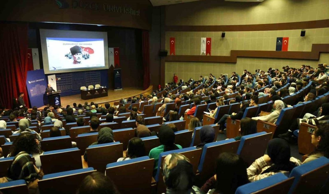 Düzce Üniversitesi Rektörü Prof. Dr. Nedim Sözbir, ‘Cumhuriyet 102 Yaşında’