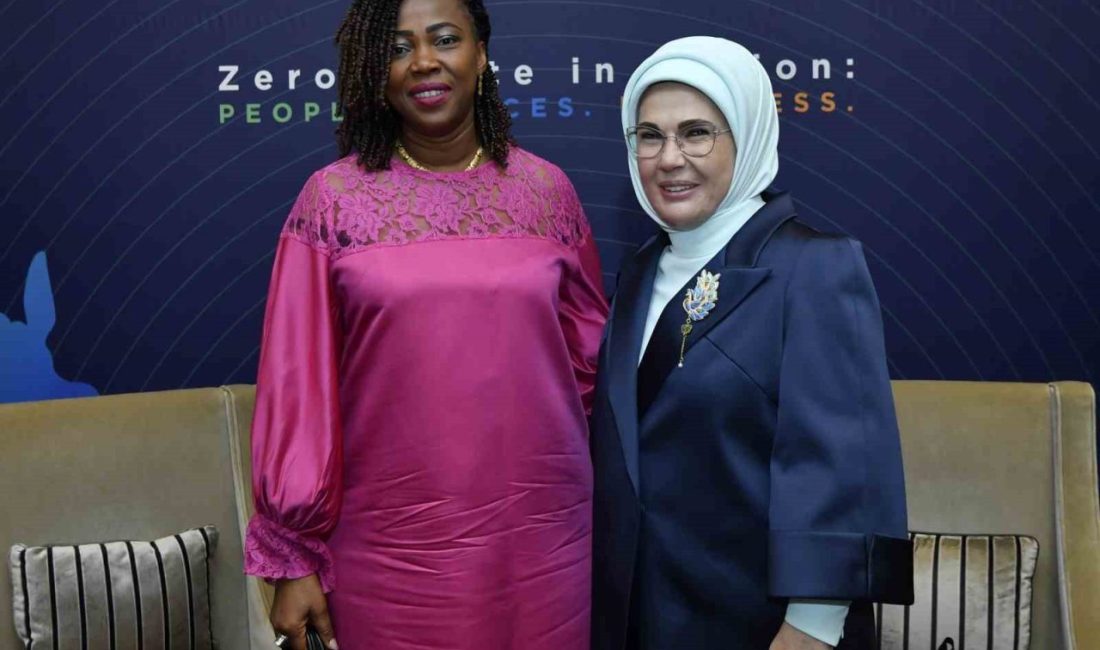 Emine Erdoğan, Sierra Leone Cumhurbaşkanı’nın eşi Fatima Maada Bio ile görüştü Cumhurbaşkanı Recep Tayyip Erdoğan’ın eşi ve Sıfır Atık Vakfı Onursal