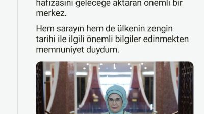 Cumhurbaşkanı Recep Tayyip Erdoğan’ın eşi Emine Erdoğan, Kuveyt’te ziyaret ettiği