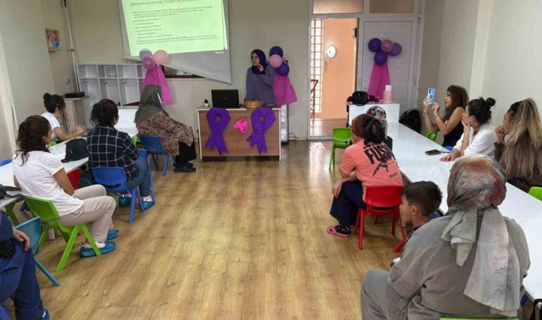 Mersin’in Erdemli ilçesinde meme kanseri farkındalık etkinlikleri gerçekleştirildi. İlçe Sağlık