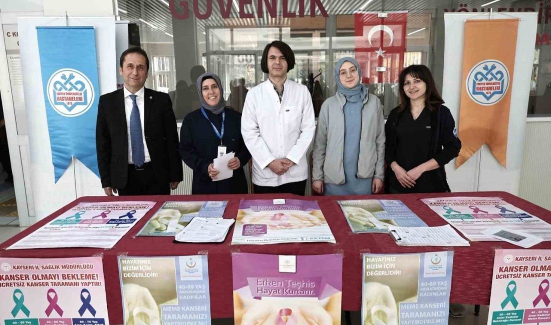 Erciyes Üniversitesi (ERÜ) Tıp Fakültesi Hastanelerinde, “1-31 Ekim Meme Kanseri