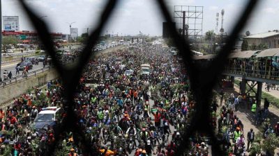 Kenya’nın başkenti Nairobi’de polis, hayatını kaybeden eski Kenya Başbakanı Raila