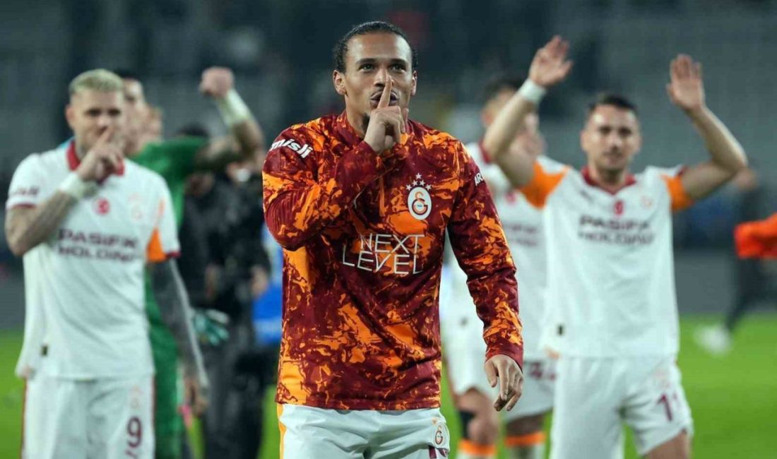 Galatasaray’da maç sonu üçlüsü Leroy Sane’den Başakşehir maçında 2 gol atan Galatasaray’ın Alman futbolcusu Leroy Sane,