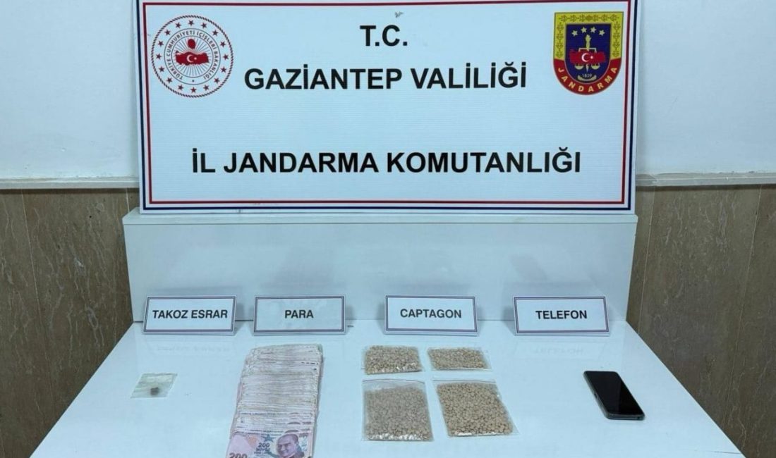 Gaziantep’te jandarma ekiplerince yapılan uyuşturucu operasyonlarında 4 bin 587 adet