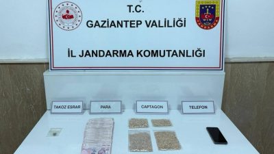 Gaziantep’te jandarma ekiplerince yapılan uyuşturucu operasyonlarında 4 bin 587 adet