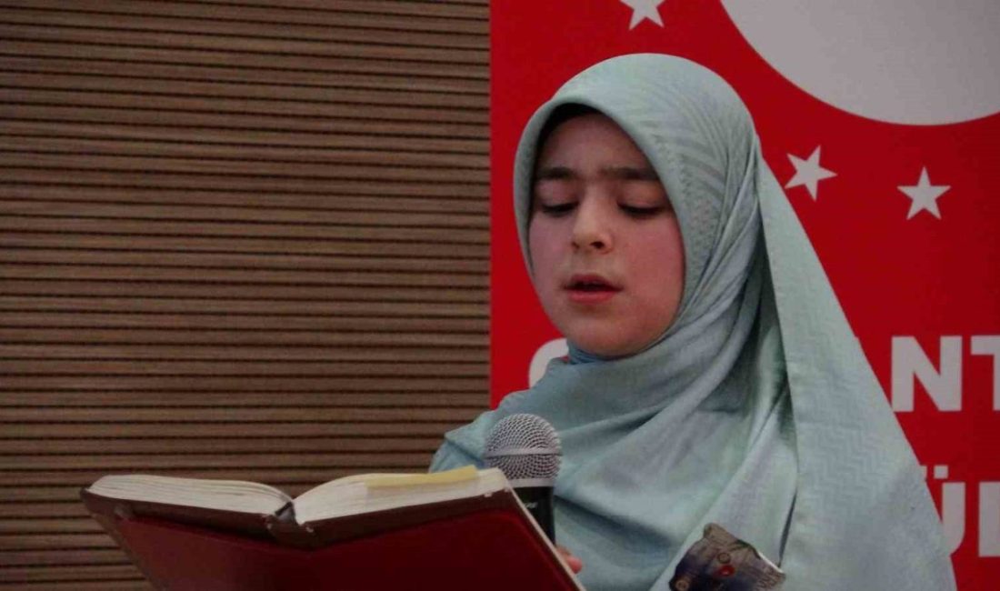 Gaziantep’te Kur’an-ı Kerim’i güzel okuma yarışması yapıldı Diyanet İşleri Başkanlığı tarafından düzenlenen “Kur’an-ı Kerim’i Yüzünden Güzel Okuma