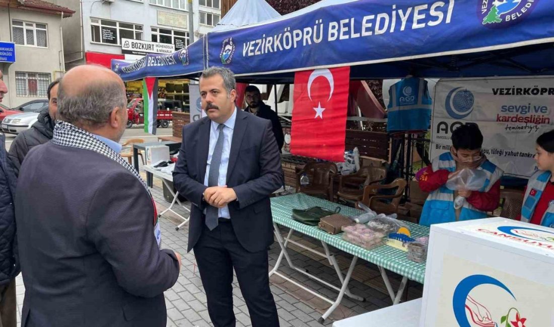Gazze yararına hayır çarşısı Samsun’un Vezirköprü ilçesinde, Gazze’ye destek olmak amacıyla “hayır çarşısı” kuruldu.