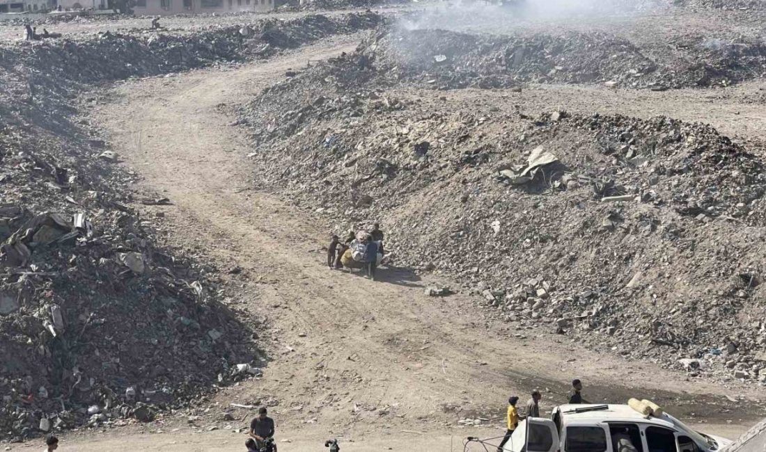 Gazze Belediyesi, Gazze kenti sokaklarında biriken çöp miktarının çeyrek milyon