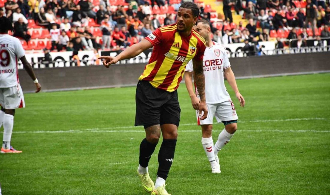 German Onugkha golle tanıştı Süper Lig ekiplerinden Kayserispor’un Rus oyuncusu German Onugkha, Samsunspor maçında
