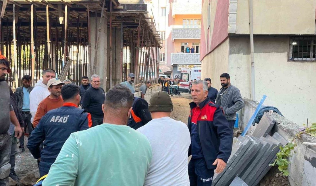 Iğdır’da bir apartman inşaatında asansör montajı yapan iki işçi, beşinci