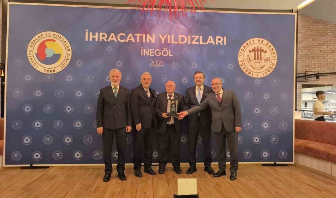 İnegöl Ticaret ve Sanayi Odası tarafından düzenlenen programla “İhracatın Yıldızları”