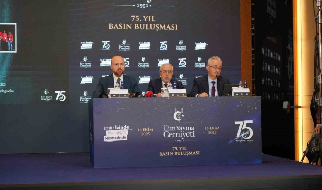 İlim Yayma Cemiyeti’nin kuruluşunun 75. yıl basın buluşmasında konuşan Bilal
