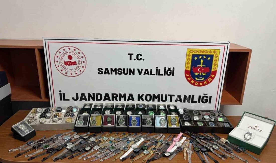 Samsun’da jandarma ekipleri tarafından kaçak saat operasyonu düzenlendi. Samsun’un Atakum