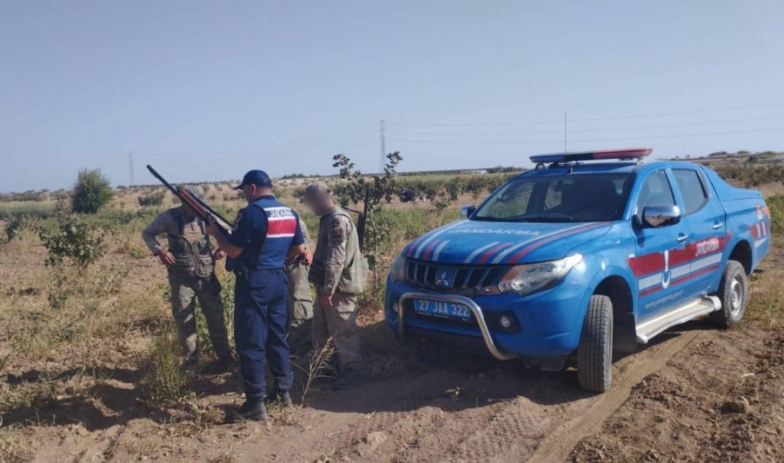 Gaziantep’te avlanma izni almadan avlandığı tespit edilen şahıs hakkında jandarma