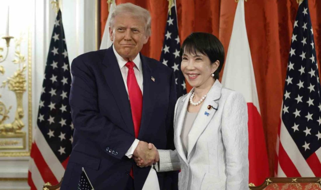 Japonya Başbakanı Sanae Takaichi ve ABD Başbakanı Donald Trump, karşılıklı