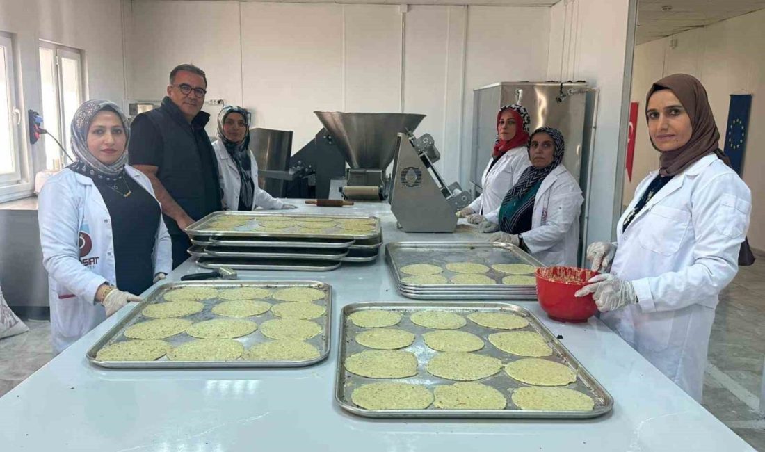 Kadınlar hem kültürlerini yaşatıyor hem de aile ekonomisine katkı sağlıyor Adıyaman’ın Samsat ilçesinde kurulan ‘Samsat Çöreği’ tesisinde üretime katılan kadınlar