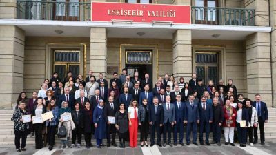 Eskişehir’de “Kadın Sağlığı Eğitimi Projesi” değerlendirme toplantısında konuşan, Fatma Aktan