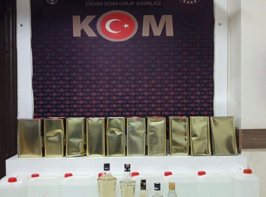 Aydın’ın Didim ilçesinde KOM ekiplerince yapılan operasyonda, kargo paketlerinde gizlenen