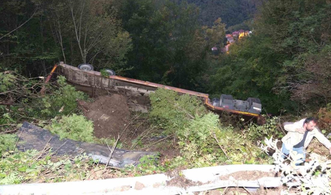 Kastamonu’da iş makinesi yüklü tır şarampole devrildi: 1 yaralı Kastamonu’nun Bozkurt ilçesinde iş makinesi yüklü tırın şarampole devrildiği kazada