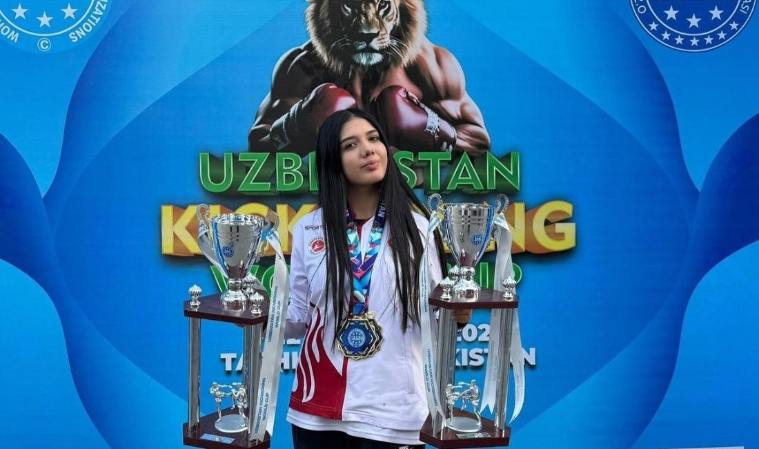 Milli sporcu Elif Ceren Uzunçakmak; Özbekistan’da düzenlenen Kick Boks Dünya