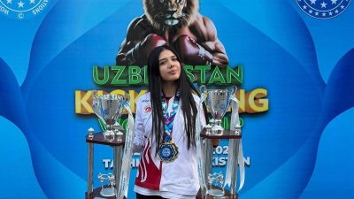 Milli sporcu Elif Ceren Uzunçakmak; Özbekistan’da düzenlenen Kick Boks Dünya
