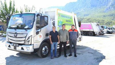 Kemer Belediyesi Temizlik İşleri Müdürlüğü bünyesine bir adet çöp kamyonu