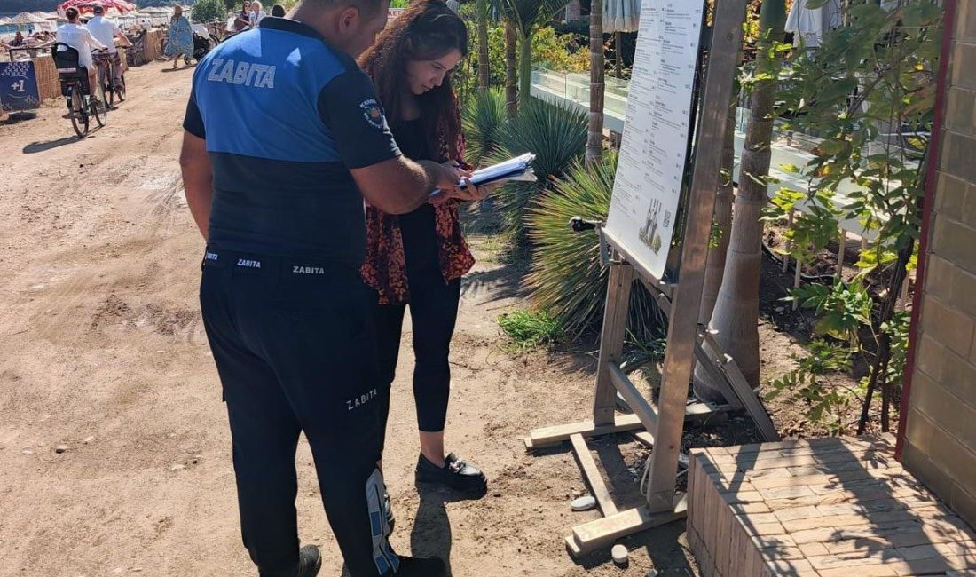 Kemer’de zabıtandan restoranlara denetim Kemer Belediyesi Zabıta Müdürlüğü ekipleri, Çıralı’da 21 restoranda ruhsat, menü
