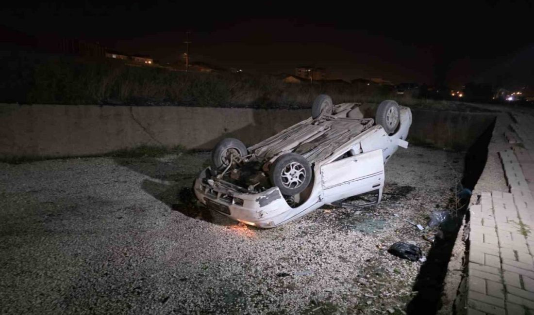 Kırıkkale’de kontrolden çıkan otomobil takla attı, kazada sürücü yaralandı. Edinilen