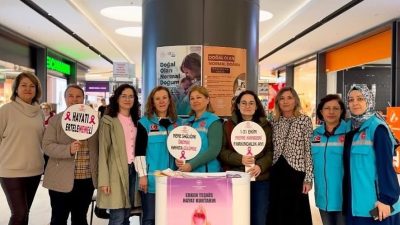 Kırklareli’nde, 1-31 Ekim Meme Kanseri Farkındalık Ayı etkinlikleri çerçevesinde bir