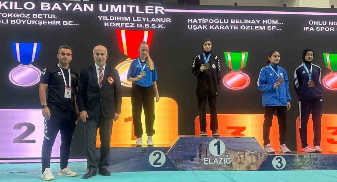 Körfez Gençlerbirliği Spor Kulübü’nün başarılı karatecileri, Türkiye Şampiyonası’nda elde ettikleri