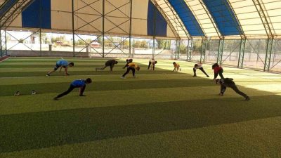 MUŞ (İHA) – Muş’un Korkut ilçesindeki futbol sahasında düzenlenen atletizm