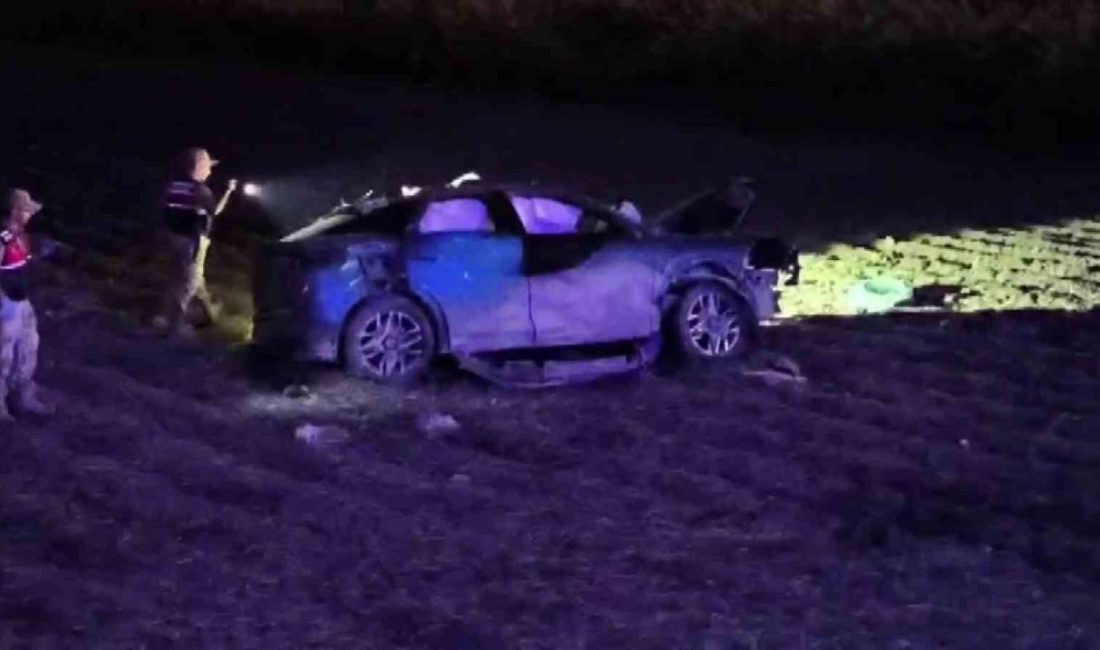 Hatay’da lastiğinin patlamasıyla tarlaya uçan otomobilde bulunan 1 kişi öldü,