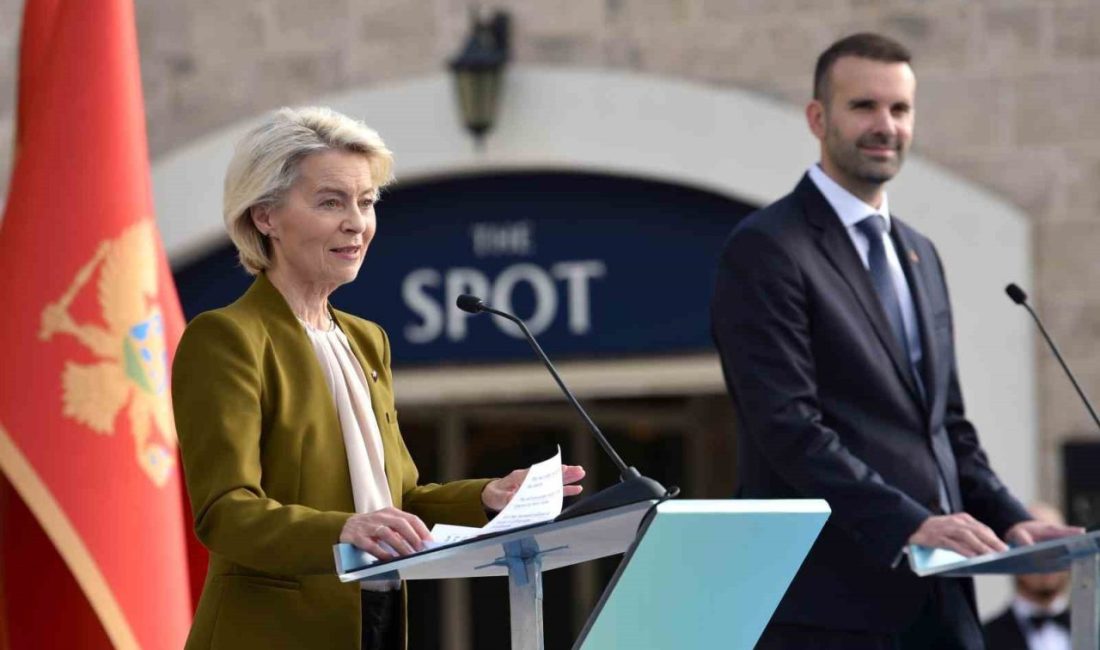 Avrupa Birliği (AB) Komisyonu Başkanı Ursula von der Leyen, Karadağ’ı